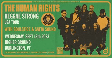 The Human Rights with Soulstice & Satta Sound @ Higher Ground, 1214 ...