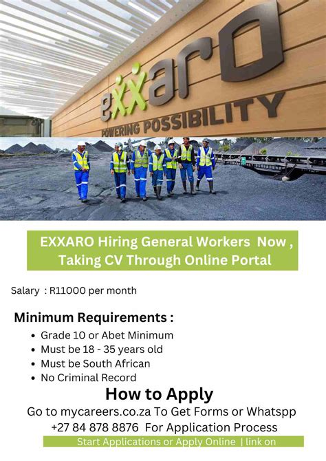 How to Apply for Exxaro Mine General Worker Jobs in South Africa in 2025: Your Step-by-Step ...