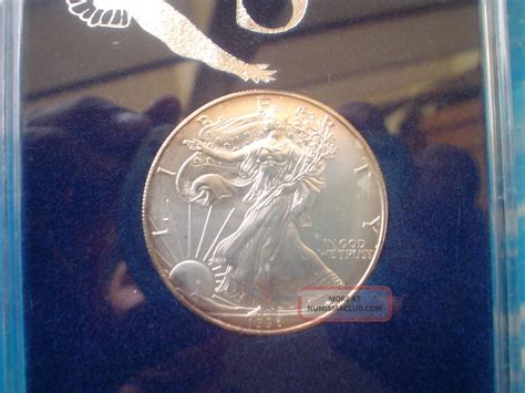 Look Unc. 1996 Silver Eagle In Case, Coin. ( (key Date))