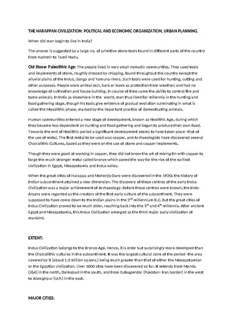 SOCI 101: Early and Later Vedic Period: Society, Polity & Economy - Studocu