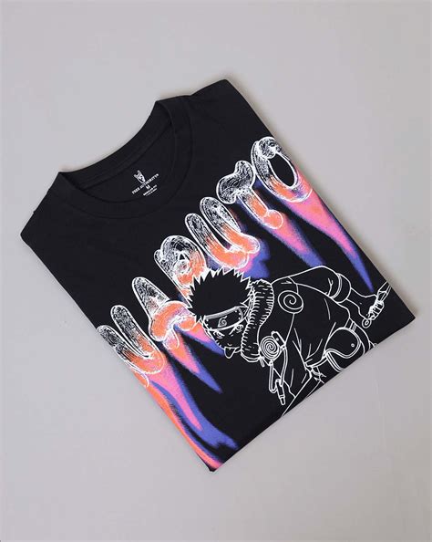 Naruto Printed Regular Fit Tshirt For Men – Free Authority
