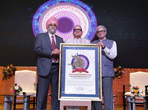 R.S. Dhillon, CMD, PFC conferred with prestigious Skoch India Economic ...