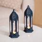 Navy Blue Moroccan Candle Holder Lantern Set Of 2 Online - Premium ...