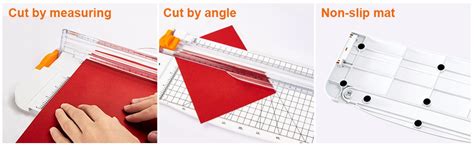 DEZIINE 1Pcs MINIPaper Cutter Portable Guillotine Paper Trimmer with ...