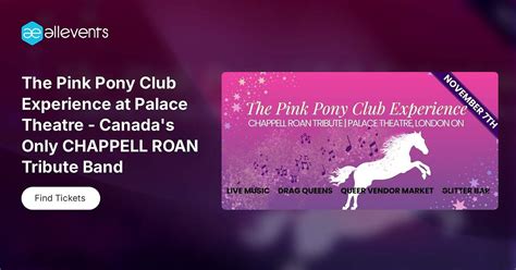 The Pink Pony Club Experience at Palace Theatre - Canadas Only CHAPPELL ...