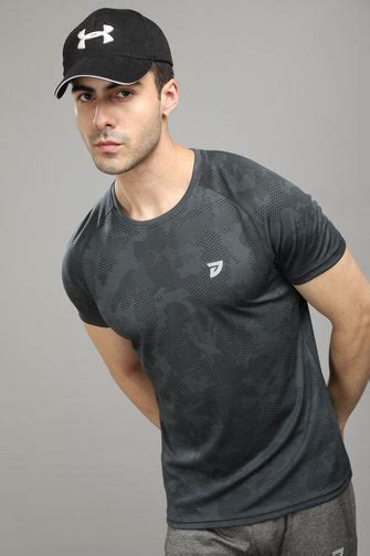 KA 53 Camouflage Round Neck Tshirt | Dark Grey – ka53mensclub