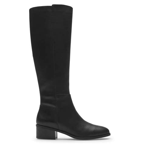 Rockport Womens Boots & Booties Sale For Sale - Evalyn Tall Boot Black Lthr