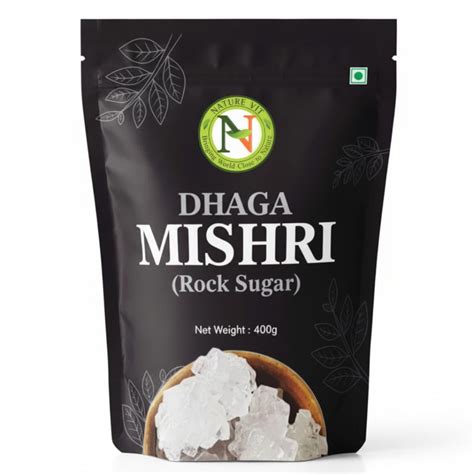 Nature Vit Dhaga Mishri, 400gm | Rock Sugar | Pure Thread Crystal ...