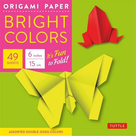 Origami Paper - Bright Colors - 6 - 49 Sheets : Tuttle Publishing ...