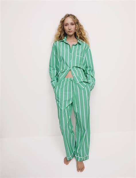 Buy Cool Comfort™ Striped Pyjama Bottoms at Marks & Spencer