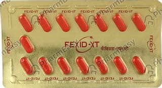 Fexid Xt Strip Of 15 Tablets: Uses, Side Effects, Price & Dosage ...