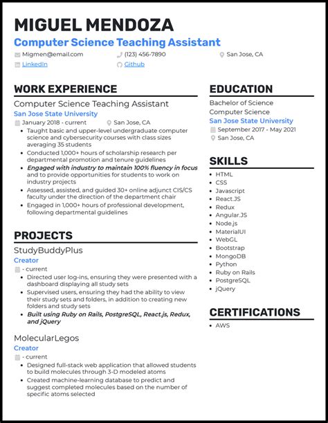 Image result for Examples of CV for Computer Assistant