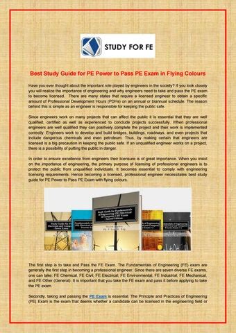 Image result for Pe Exam Study Guide