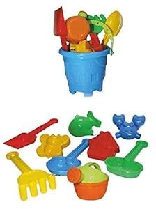 Buy Ixora Kids 10 Pcs Beach Set Toys Plastic Kids Play Set Sand Play ...