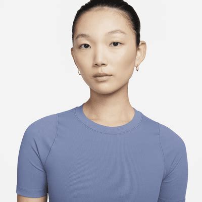 Nike Zenvy Rib Women's Dri-FIT Short-Sleeve Cropped Top. Nike IN