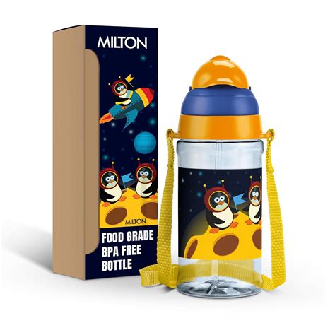 MILTON Smilo 650 Sipper PET Water Bottle for School Kids | Food Grade ...