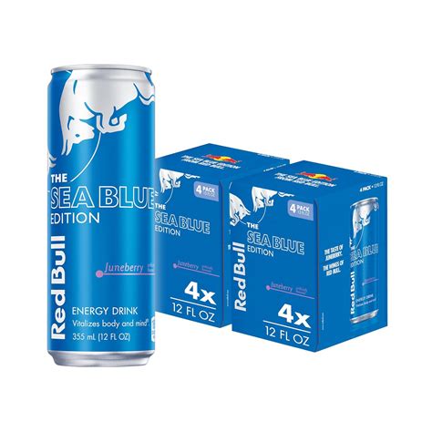 Amazon.com : Red Bull Sea Blue Edition Energy Drink, Juneberry, with ...