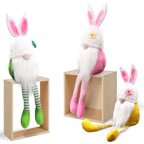 CiyvoLyeen Easter Gnome Plush Bunny Gnomes Girls Rabbit Tomte Nordic ...