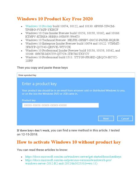 Image result for Free Windows 10 Install Key