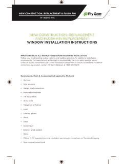 Image result for Replacement Window Installation Instructions