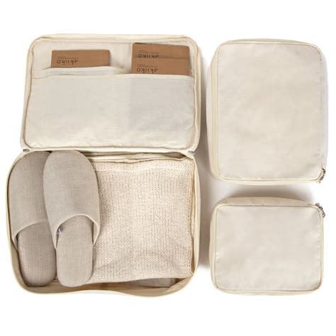Travel Organisers - Organic Cotton Storage Bag Set (3) – akiiko