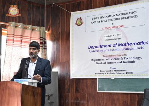Mathematics, University of Kashmir