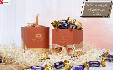 Buy SATYAM KRAFT 10 Pcs Decorative Folding Gift Boxes with Ribbon for ...