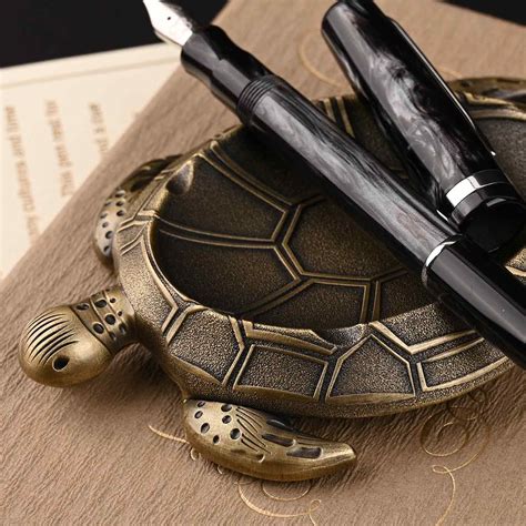 Esterbrook Patience Tortoise Pen Stand - Brass – Makoba