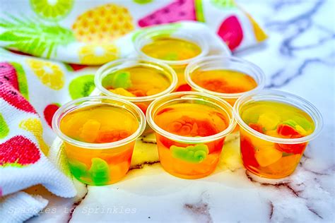Gummy Bear Jello Shots - Sparkles to Sprinkles