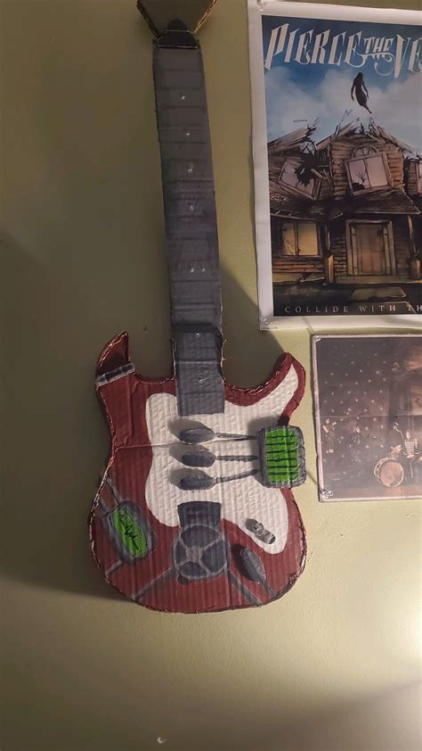 sally face guitar in 2025 | Cardboard guitar, Guitar diy, Guitar room decor