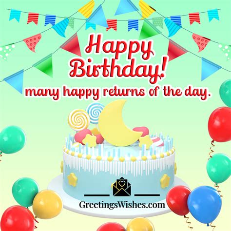 Many Happy Returns Greeting