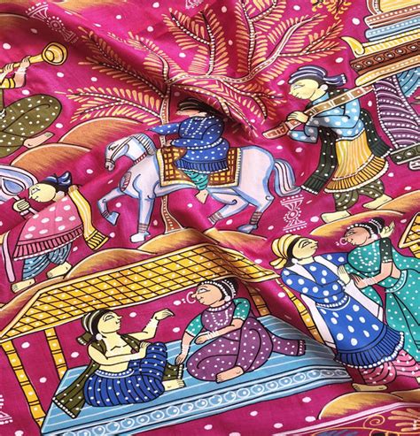 Pattachitra saree Pink saree wedding saree wedding shopping mehndi look ...