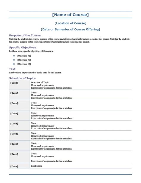 Creating a Syllabus 的图像结果