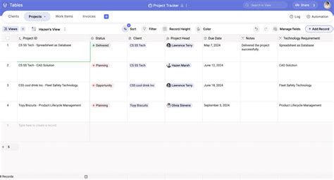 Image result for Project Tracking Screen
