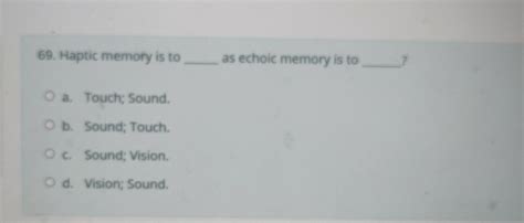 Image result for Haptic Memory Example