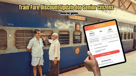 Train Fare Discount: Will senior citizens get 50% discount on train ...