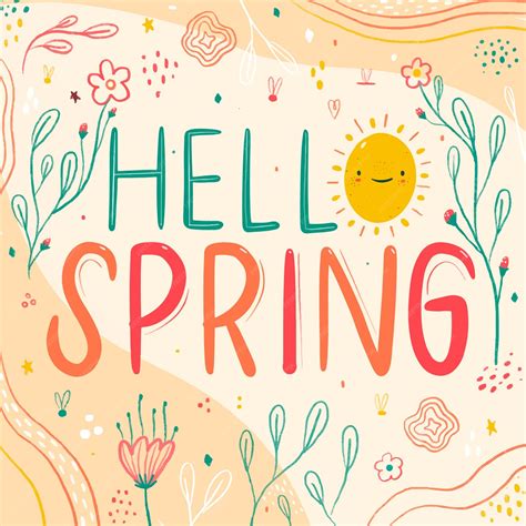 Image result for Hello Spring Colorful