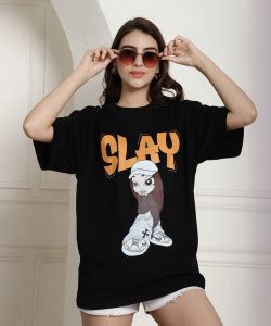 METRONAUT Typography, Printed Women Round Neck Black T-Shirt - Buy ...