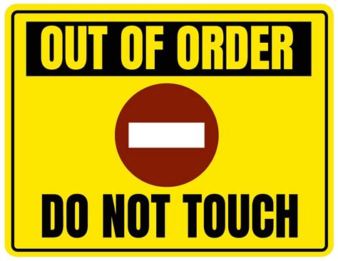Out Of Order Signs (5 Free PDF Printables)