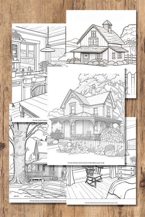 Farm House Coloring Pages - Farmhouse Coloring Page For Kids Free ...