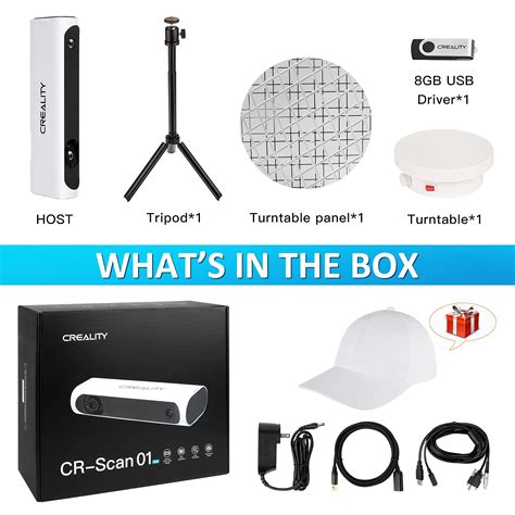 Creality Upgraded CR-Scan 01 3D Scanner Kit with Turntable and Tripod ...