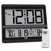 Buy Atomic Clock Large Display, Digital Wall Clock with Indoor Outdoor ...