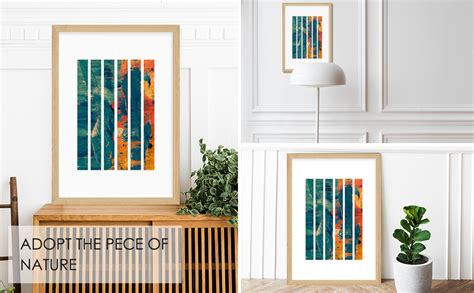 COLOSSAL ART HOUSE Contemporary Framed Poster Wall Painting for Living ...