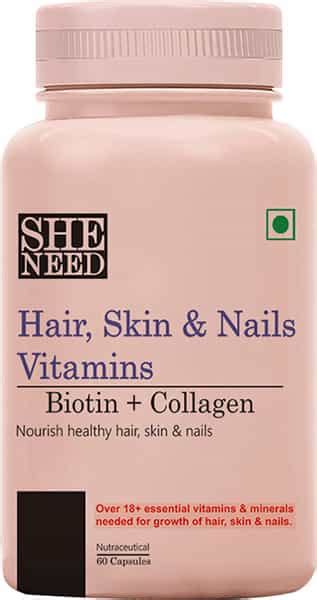 Buy SHENEED HAIR | SKIN & NAILS VITAMINS WITH BIOTIN | COLLAGEN ...