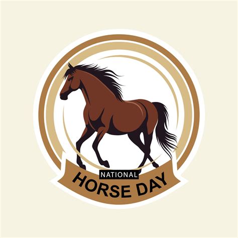 National Horse Day background. 52699966 Vector Art at Vecteezy