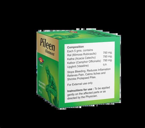 Pileen Ointment - Ayurvedic Solution for Piles & Hemorrhoids