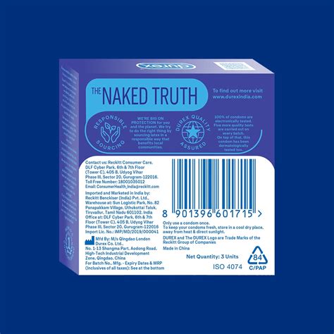 Durex Close Fit Invisible - 3 Condoms (Pack of 1)