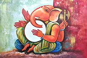 wallpics® Lord Ganesha vighnaharta Religious Painting Poster Waterproof ...