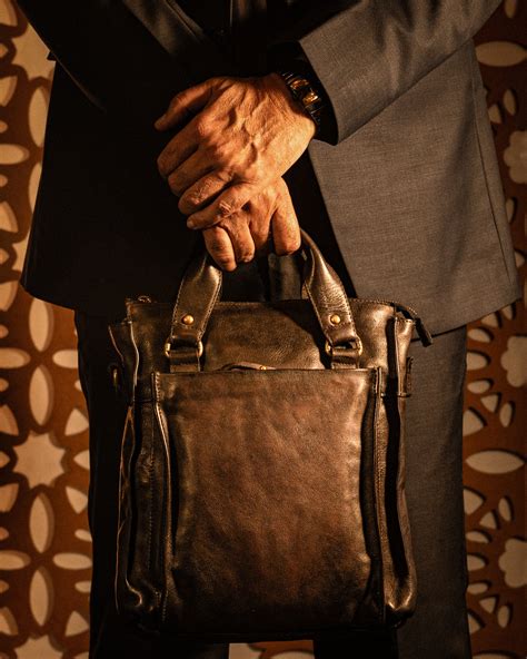 Gabriel : Real Leather Balck Crossbody Bag by art n vintage