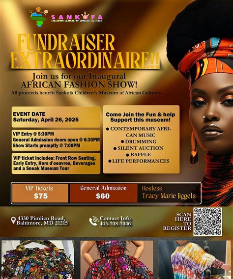 Join us for a Fundraiser extraordinaire- an exquisite African FASHION ...